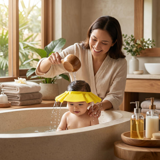 Baby Bathing Cap-Protect Eye & Ear